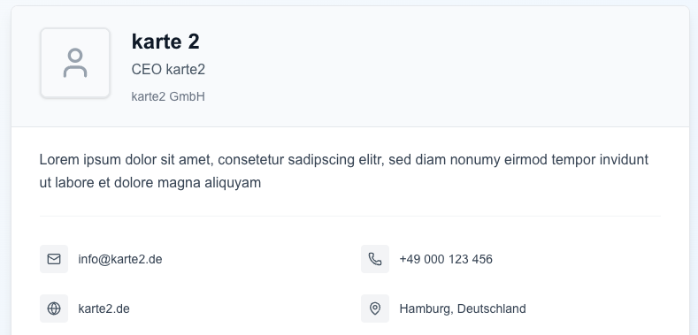 karte2.de Template: Corporate