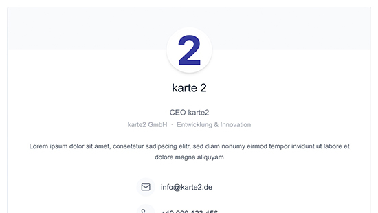 karte2.de Template: Minimalist
